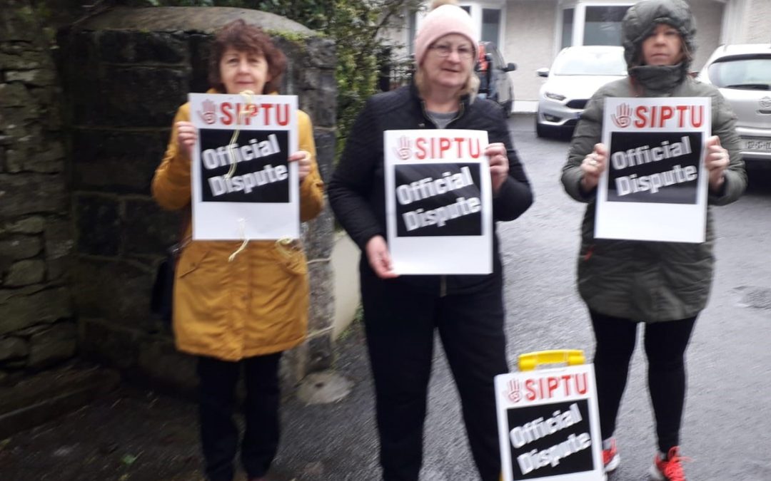 SIPTU members stage a one-day strike today (Friday, 21st February 2020) at Galway Rape Crisis Centre